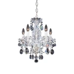 Schonbek 2999-40H, 5 Light Crystal Chandelier In Polished Silver. Fixed Price $1195.00.