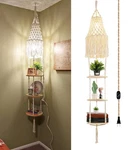 Qiyizm Boho Plug Pendant Light Hanging With Cord,dimmable Switc. Fixed Price $70.61.