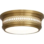 Robert Abbey Williamsburg Tucker 2 Light Flushmount, Antique Brass - 306. Fixed Price $734.00.