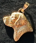Labrador Retriever Head Dog 24K Gold Plated Pewter Pendant Jewelry Usa Made. Fixed Price $24.95.