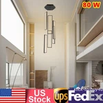 6 Head Black Chandelier, Modern Ceiling Light Pendant Lamp Fixtures Square Shape. Fixed Price $97.43.