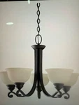 Sea Gull Lighting Serenity 5 Chandelier 31191-07 Weathered Iron Finish. Fixed Price $122.00.