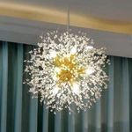 Vikaey Modern Dandelion Firework Chandelier, Gold Bathroom Crystal. Fixed Price $143.99.