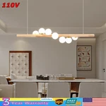 Modern 7 Heads Glass Globe Chandelier Linear Pendant Lights Living Room Fixture. Fixed Price $93.70.