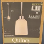 Canarm Quincy 1-LIGHT Led Pendant W/ Extension Rods Brushed Nickel IPL431A01BN. Fixed Price $17.00.