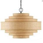 Maura Natural Chandelier By Currey & Company. Fixed Price $2300.00.