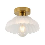 Anylove 10 Inch Frosted Glass Vintage Semi Flush Mount Ceiling Light, E.... Fixed Price $64.08.