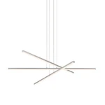Sonneman 2763 Aluminum Stix Led Pendant With Optical Acrylic Shade. Fixed Price $2170.00.