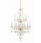 Crystorama Lighting Group 1155-CL-MWP Traditional Crystal Brass. Fixed Price $1198.40.