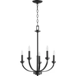 Quorum Reyes Light Chandelier, Noir 6160-5-69. Fixed Price $181.60.