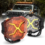 2PCS Novsight X Series 4'' Led Pod Lights 6000LM Off Road Car Work Driving Lamp. Fixed Price $101.99.