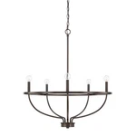 Capital Lighting 428551 Bronze Greyson 5-LIGHT 29"W Taper Candle Chandelier. Fixed Price $298.00.