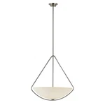 4-LIGHT Brushed Nickel Pendant With Frosted Glass Shade By Transglobe. Fixed Price $89.25.