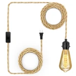Lyoowng Plug Pendant Cord, Farmhouse Hanging Lights With Cor.... Fixed Price $13.28.
