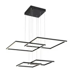 Access Lighting Squared Pendant, Black/white Acrylic 63968LEDD-BL-ACR. Fixed Price $420.00.