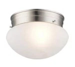 Bel Air Lighting Dash 8 In. 1-LIGHT Brushed Nickel Flush Mount Ceiling. Fixed Price $14.99.