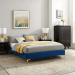 Modway Sutton Performance Velvet Queen Bed Frame In Navy. Fixed Price $146.80.
