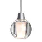 Besa Lighting Cord Pendant, Satin Nickel/clear 1XT-BOCA3CL-SN. Fixed Price $337.50.