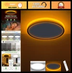 Zemty 12 Inch Led Ceiling Light With Night 1800K, 3000K/4000K/6500K Dimmab. Fixed Price $35.99.