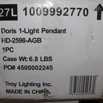 Fifth Main 1 Light Standard Mini Pendant Aged Brass 60-WATT. Fixed Price $30.24.