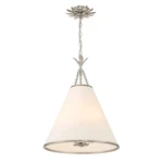Crystorama Broche Light Pendant, Antique Silver/white 564-SA. Fixed Price $598.00.