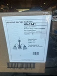 Satco Nuvo 60-3241 Light Chandelier Brushed Nickel Finish W Frosted Glass. Fixed Price $72.99.