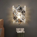 Kaiyuan Modern Crystal Wall Sconces,chrome Light Smoky Gray And Clear. Fixed Price $165.82.
