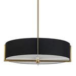 Dainolite PST-214P Preston Light 21"W Pendant Black/aged Brass. Fixed Price $150.00.