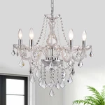 5-LIGHT Modern Candle Crystal Glass Chandelier Pendant Ceiling Lighting Fixture. Fixed Price $158.99.