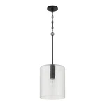 Craftmade Lyndsey 1 Light Pendant, Black/clear Textured 60292-FB. Fixed Price $109.99.