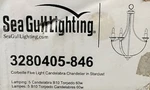 Sea Gull Lighting 3280405-846 Corbeille 22" Stardust Oak Chandelier. Fixed Price $159.99.