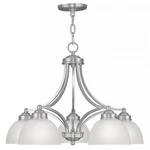 Livex Lighting Somerset Chandelier Brushed Nickel. Fixed Price $406.99.