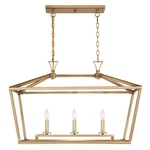 Savoy House 1-423-3 Townsend Light 32"W Linear Taper Candle Brass. Fixed Price $744.60.