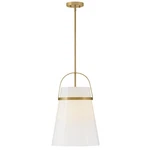 Lark Tori Light 14" Pendant, Lacquered Brass/cased Opal - 83054LCB. Fixed Price $382.50.