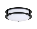Miseno ML14275 10"W Flush Mount Drum Ceiling Fixture - Black. Fixed Price $87.50.