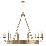 Capital Lighting Nole 12 Chandelier, Gold - 449201ML. Fixed Price $1544.00.