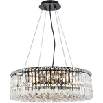 Elegant Lighting V2030D24BK/RC Maxime Chandelier Black Clear. Fixed Price $573.10.