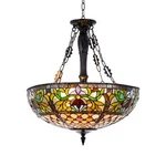 Rustic Country Pendant Lamp Stained Glass Chandelier 5-LIGHT Ceiling Fixtures. Fixed Price $185.99.