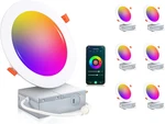 Pack 6INCH Smart Wifi Led Recessed Lights,rgbcw Color Changing. Fixed Price $208.85.