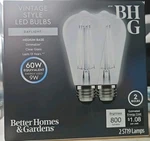 Better Homes & Gardens Led Vintage Bulb, ST19 60W Daylight Classic.... Fixed Price $7.00.
