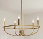 Kichler Bethel 5-LIGHT Bronze Modern Contemporary Chandelier For Home. Fixed Price $112.47.