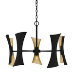 Quoizel MYL5027 Myla 10 Light 28"W Abstract Chandelier - Black. Fixed Price $749.99.