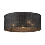 Used Golden Lighting 1084-5FM Blk-bw Erma Flush MOUNT-9.25 Inches Tall. Fixed Price $261.79.