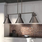 39"LARGE Kitchen Island Adjustable 3-LIGHT Fixture Oil Rubbed Bronze Hanging. Fixed Price $38.68.