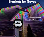 Govee Permanent Outdoor Light Mounting Brackets-regular Version- Ships Fast!!. Fixed Price $22.00.
