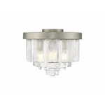 Golden Ciara 3-LIGHT Flush Mount, Peruvian Silver/water Glass 1768-FMPS-HWG. Fixed Price $259.99.