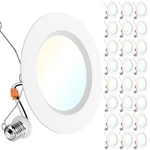 Sunco 24 Pack 6 Inch Led Recessed Retrofit, Can Lights For Ceiling, 170.... Fixed Price $191.99.