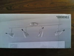 Nib Nice 33" Brushed-nickel Finish 4-LITE Halogen Track Light Ceiling. Fixed Price $89.95.