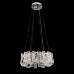 Halo Led Crystal Chrome Round Chandelier 23". Fixed Price $390.00.
