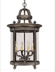 World Imports Chatham Collection 4-LIGHT French Bronze Hanging Interior Lantern. Fixed Price $300.00.